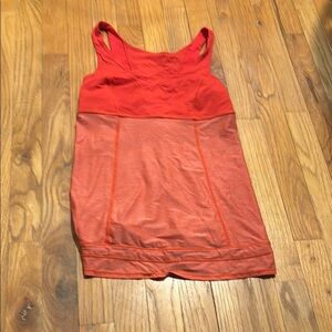 Lululemon Athletica Red and Pink Tank Top